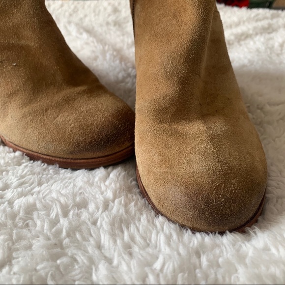 Sam Edelman Perry tan suede heeled boots - Picture 6 of 12